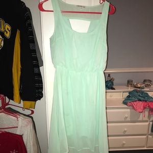 High low mint summer dress